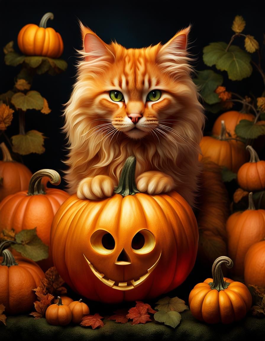 Fluffy Pumpkin Enthusiast  by @undefined