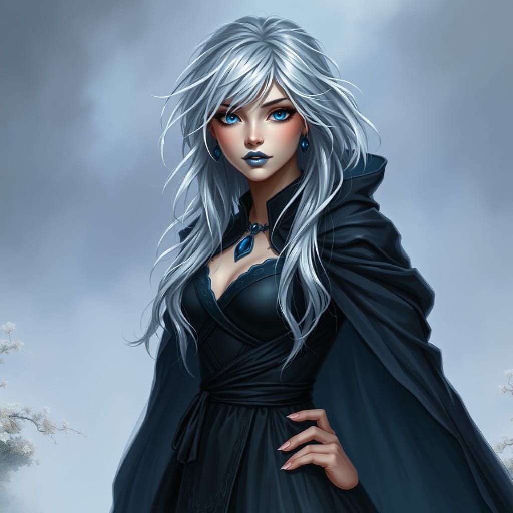 Ethereal Fantasy Goddess in Mystical Mist
