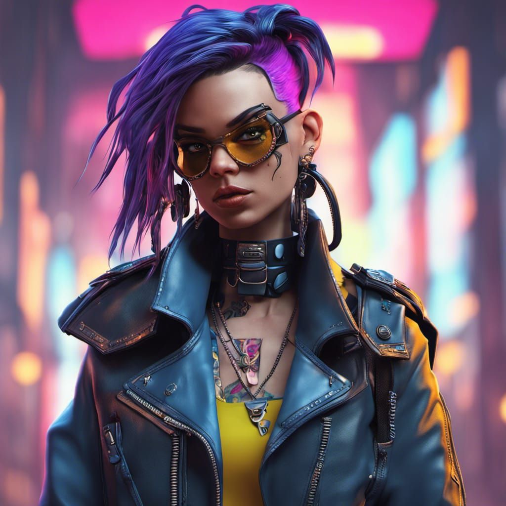 Cyberpunk Fashion - AI Generated Artwork - NightCafe Creator