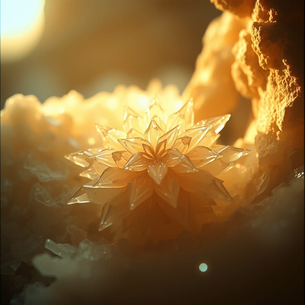 narciss turns into a beautiful christal flower instead of dying in the water and will stay so for eternety ...  by @Olst