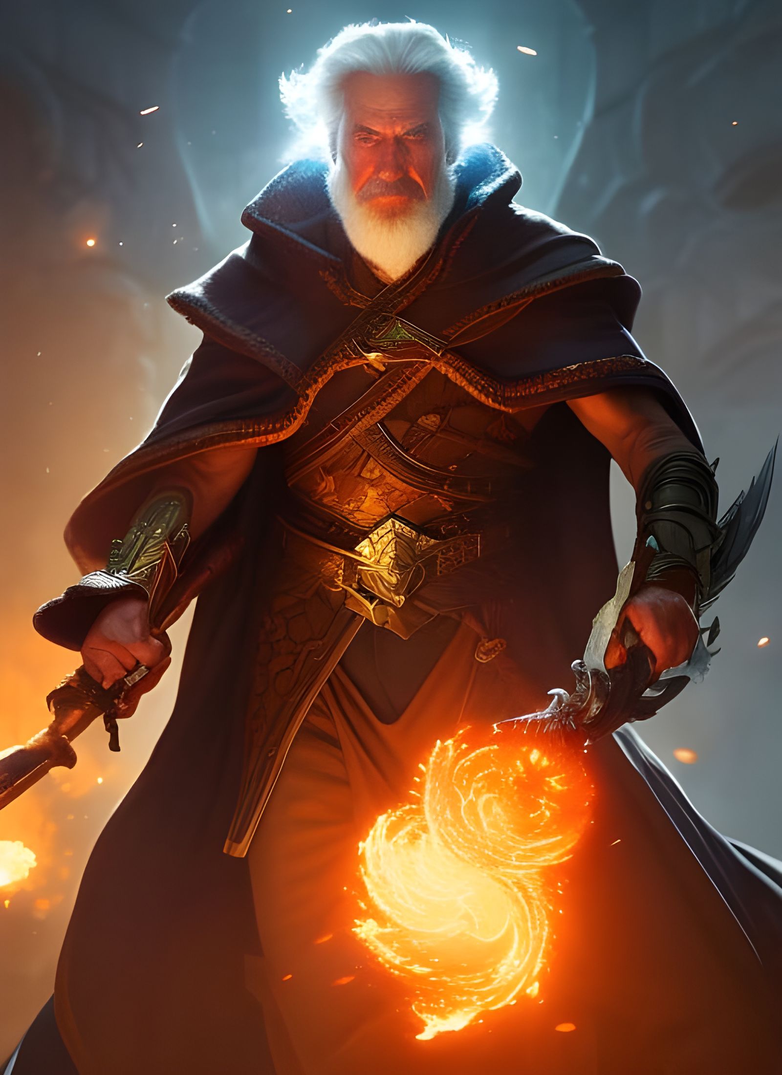 Fire Mage - AI Generated Artwork - NightCafe Creator