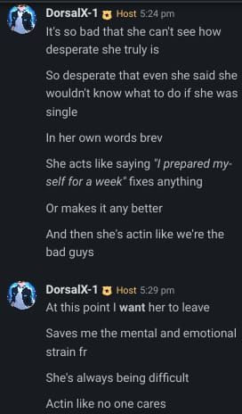 Leave and see if I care. I dare you.