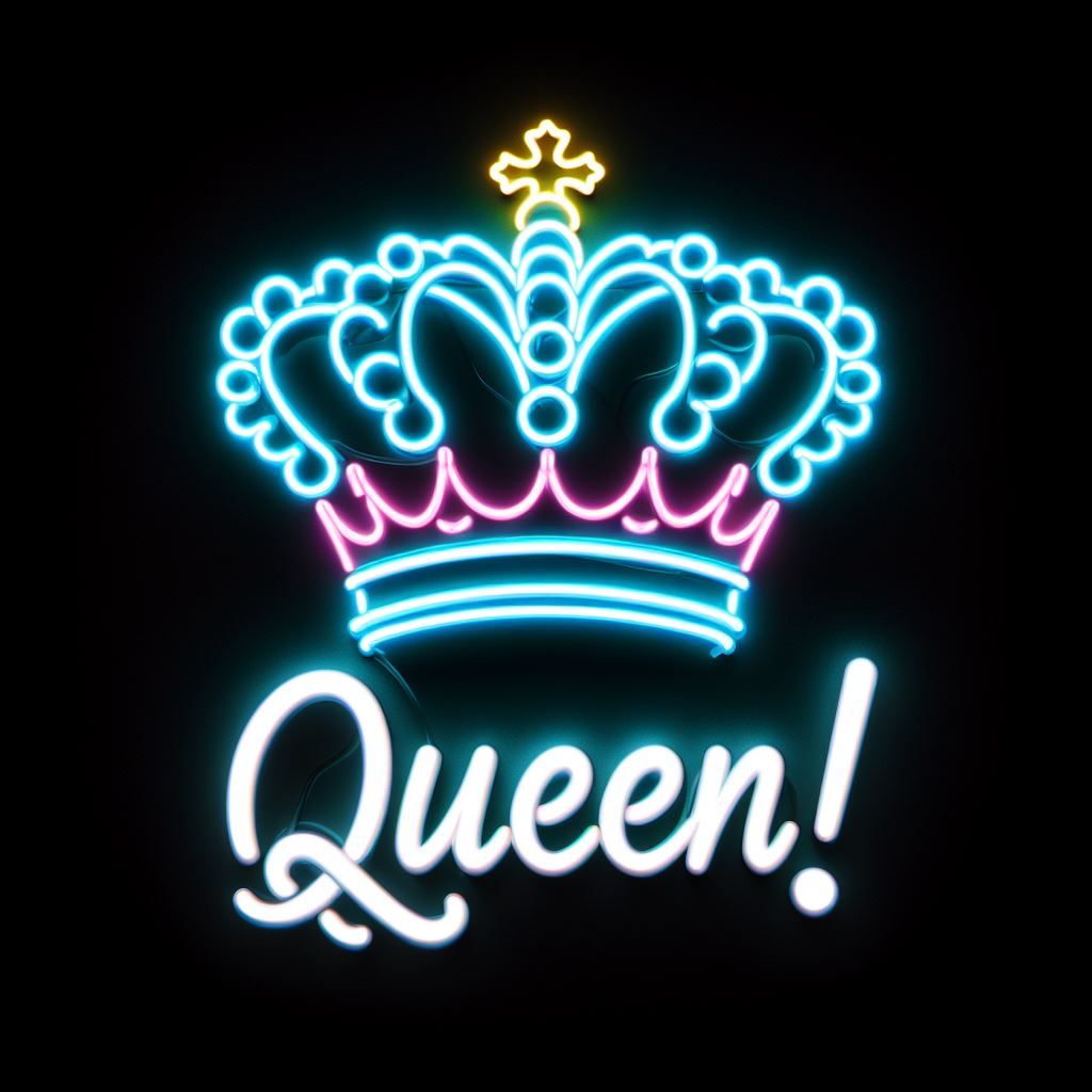 Neon Queen - AI Generated Artwork - NightCafe Creator