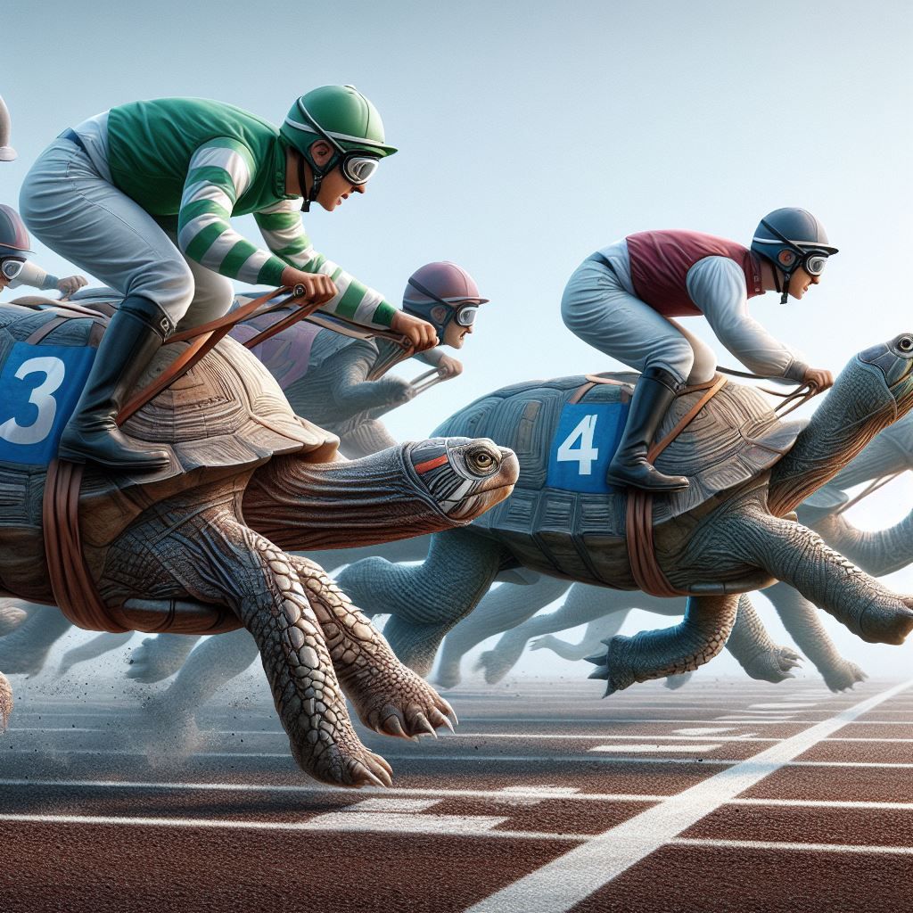 Sea Turtle Biscuit by a Nose