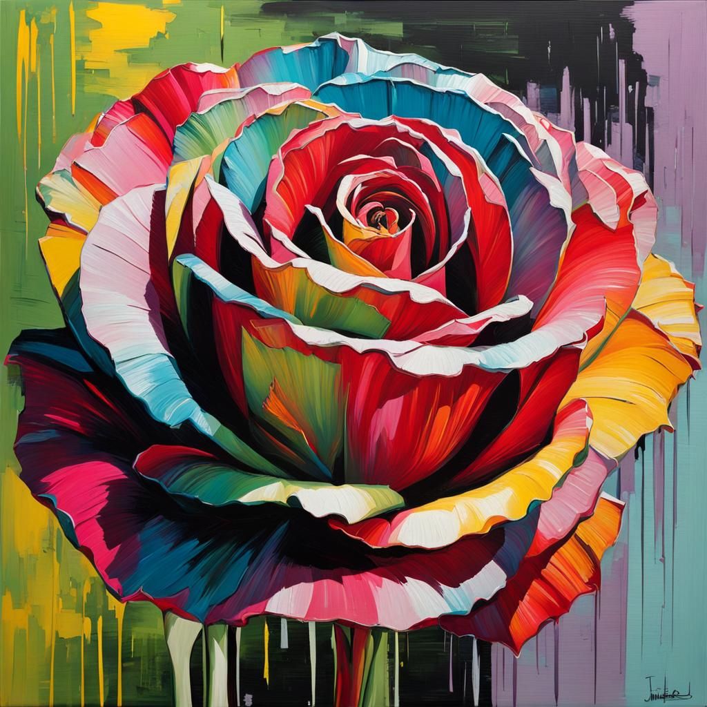 Rose AI Generated Artwork NightCafe Creator