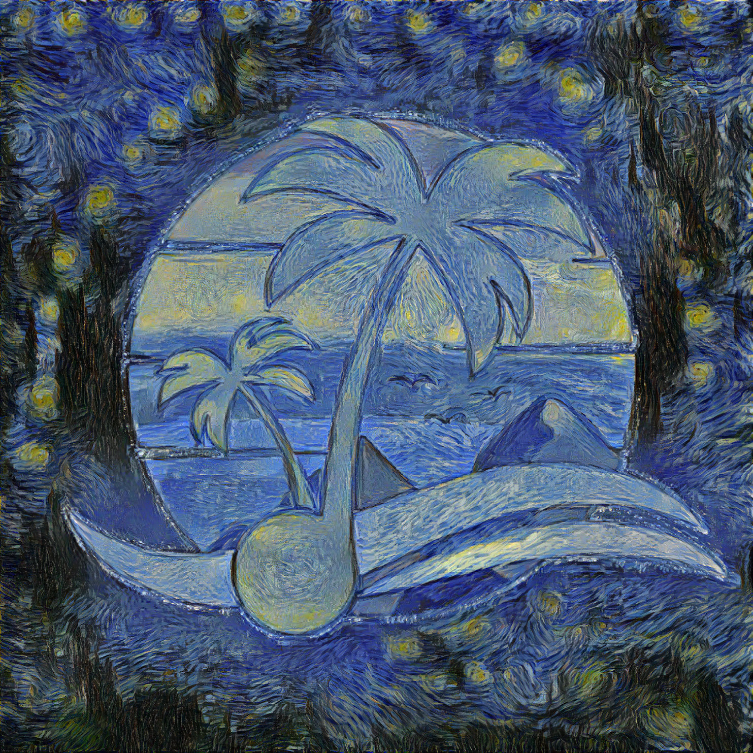 Island Pitch Starry Night