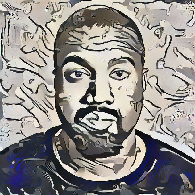 Kanye but in the drowning girl style