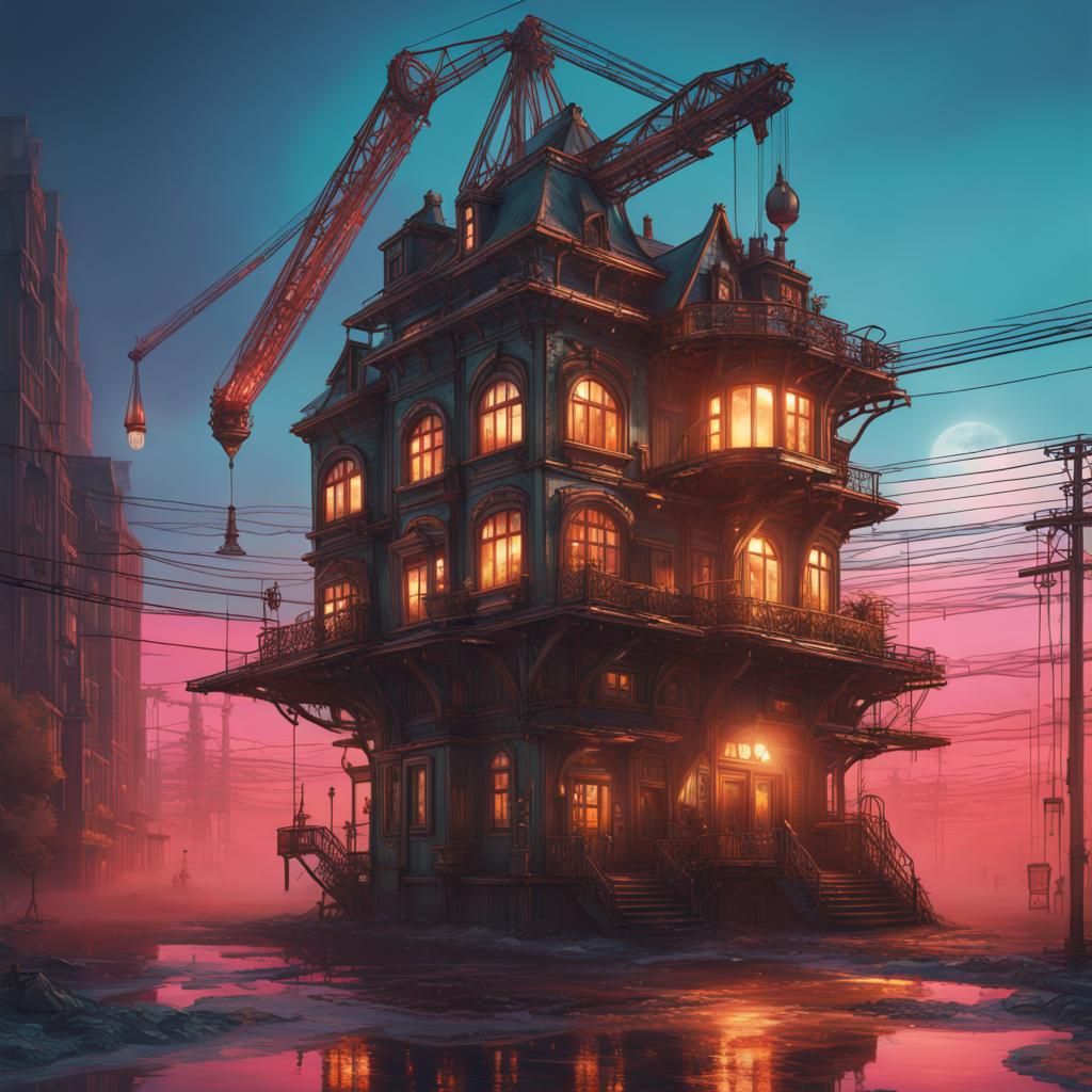 The Old Winch House Inn AI Generated Artwork NightCafe Creator