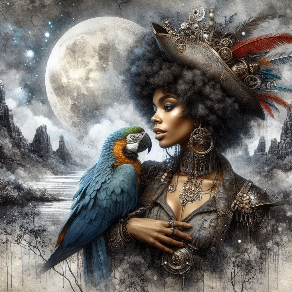 Steampunk pirate girl