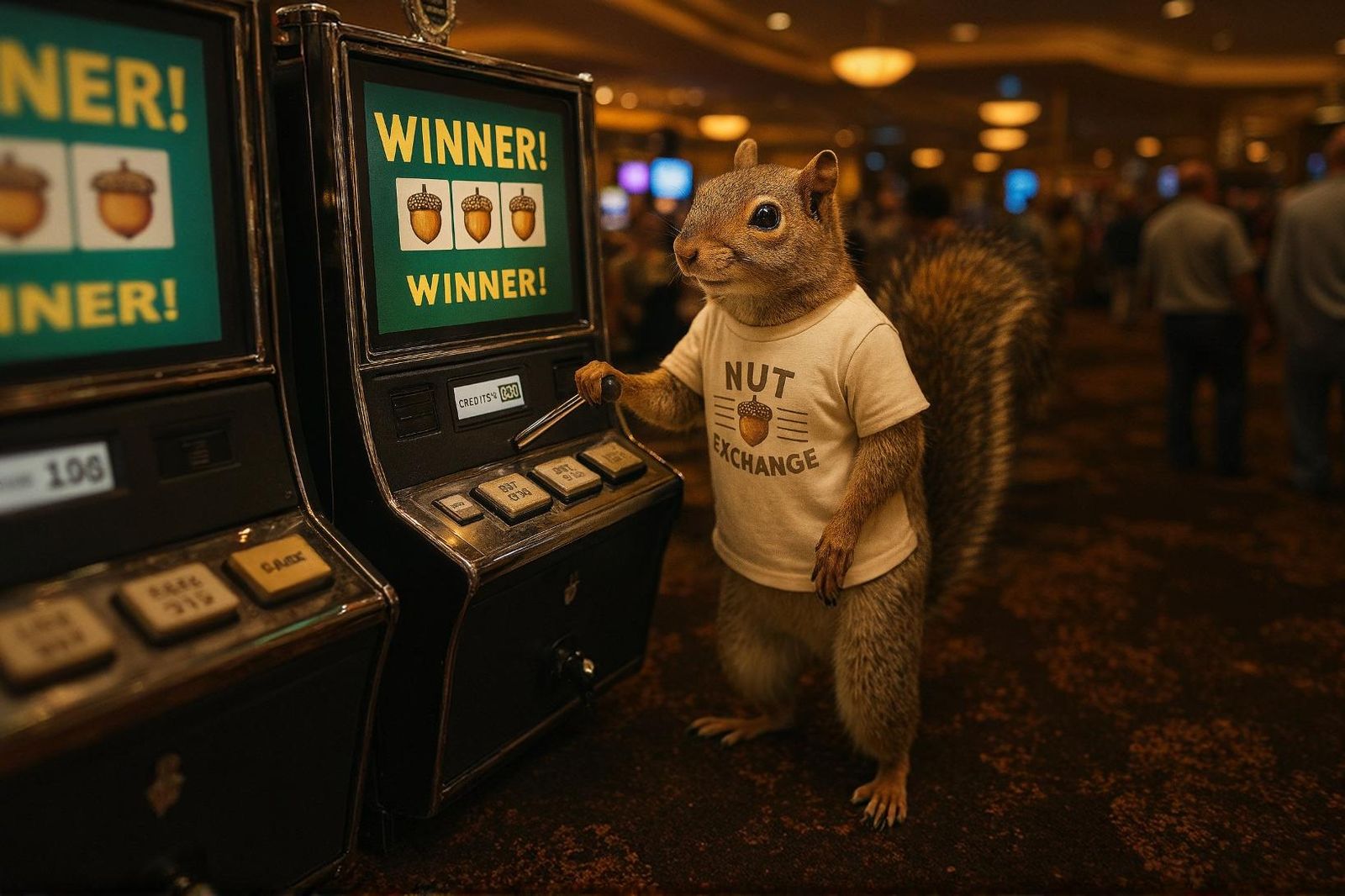 Squirrel Wins Big In Las Vegas
