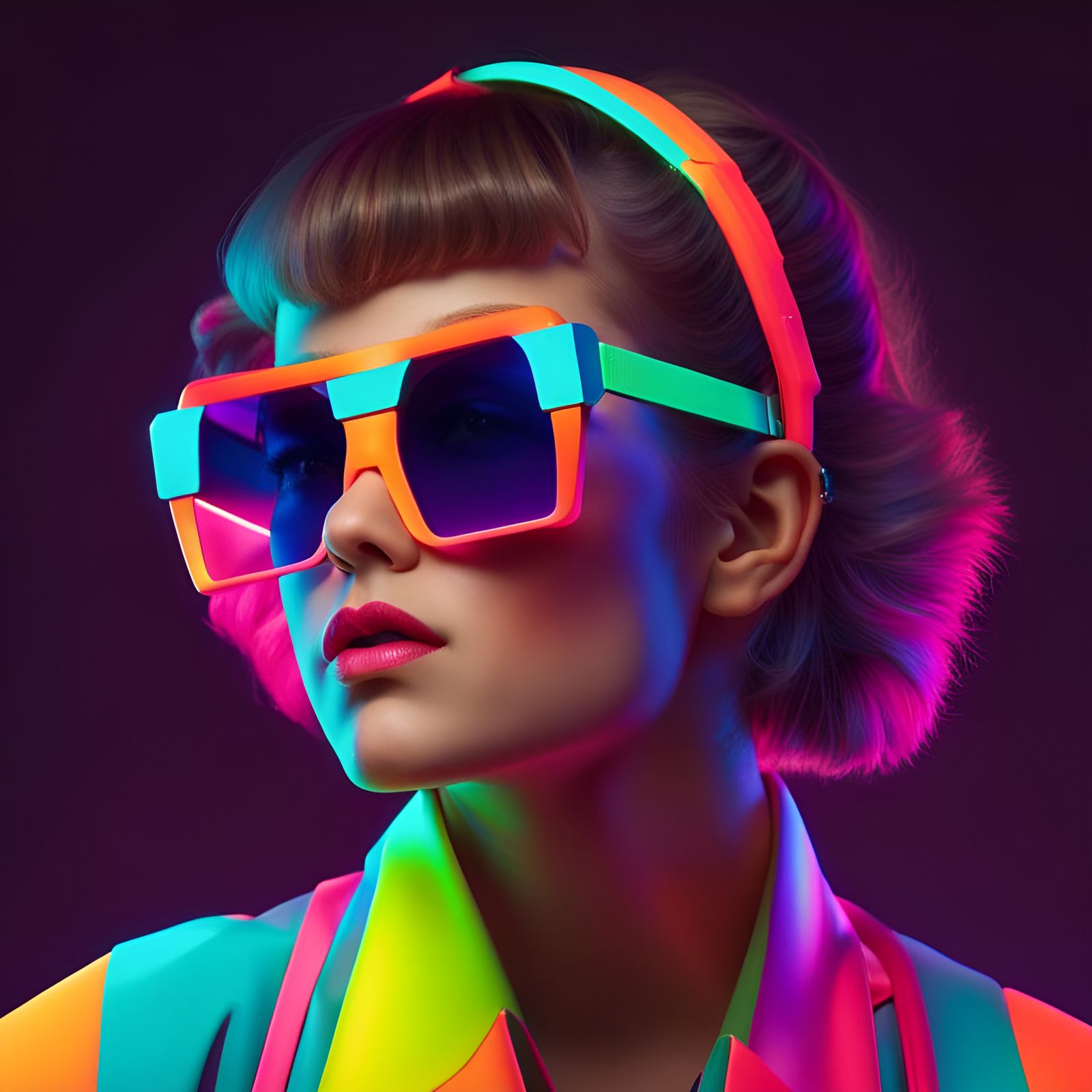 80's Girl - AI Generated Artwork - NightCafe Creator