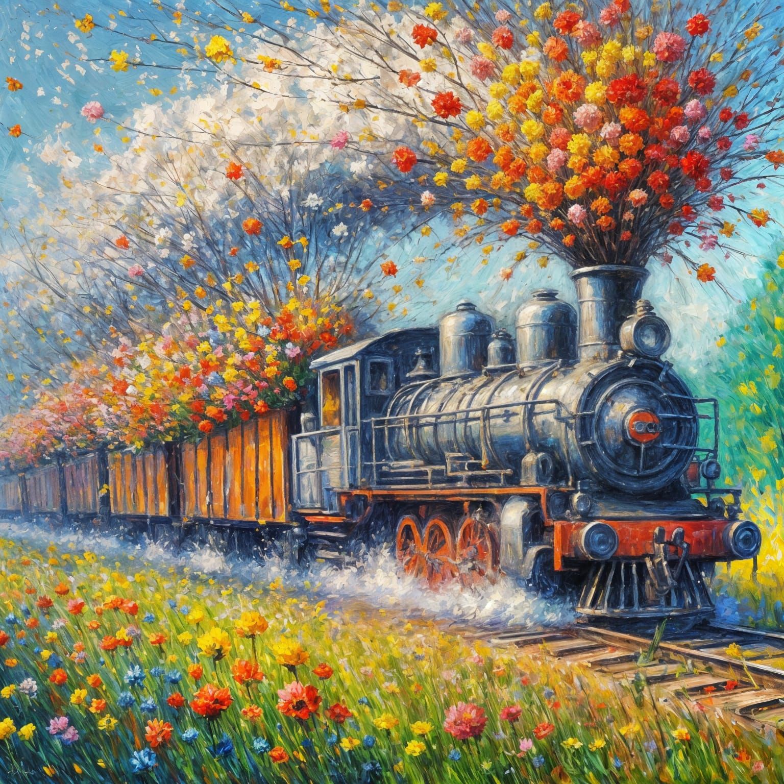 Flower train