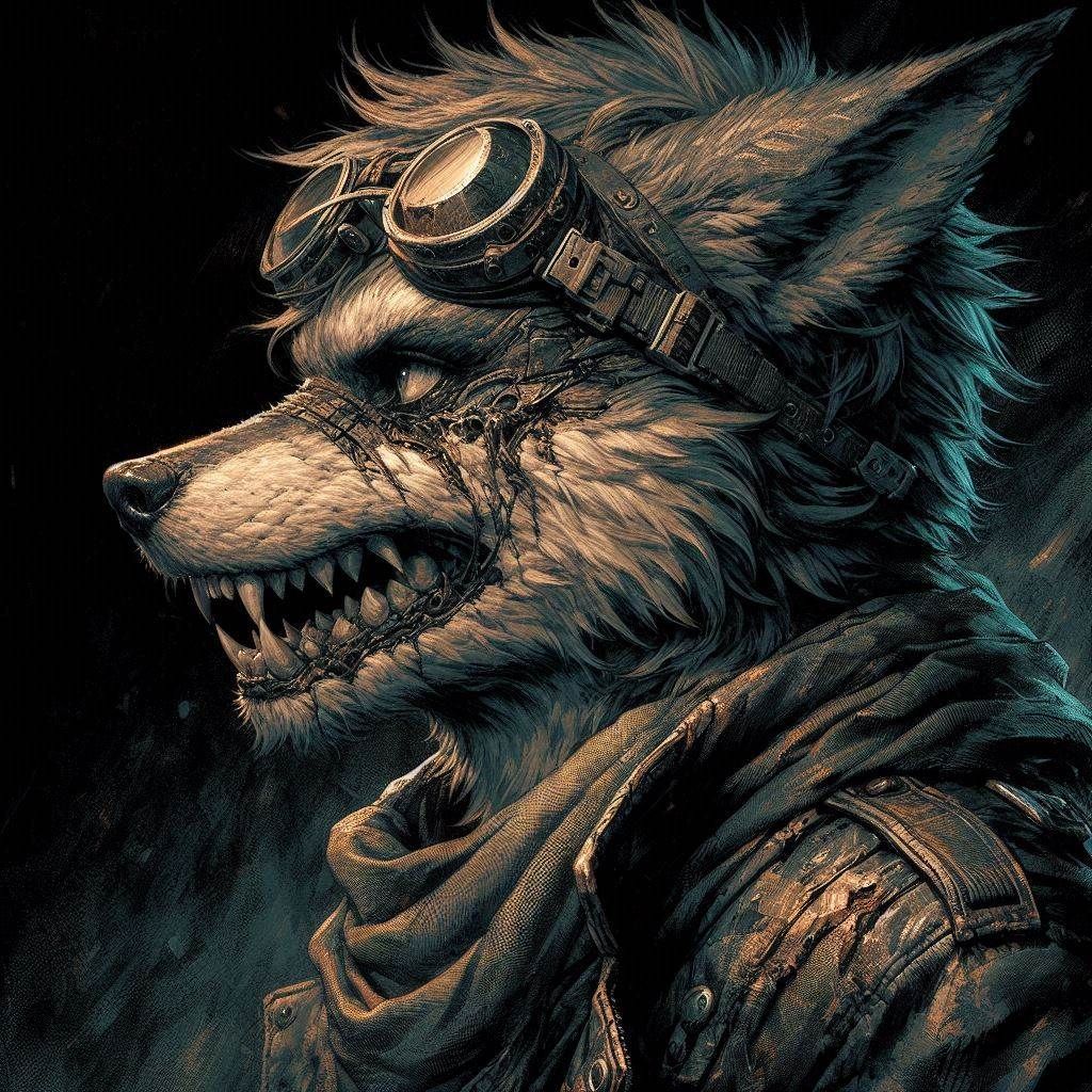 Post apocalyptic Wolf