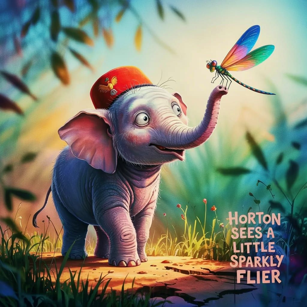 Horton sees a little sparkly flier