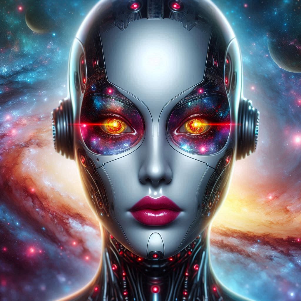 🌌 Cyborg Lady Galactica 🌌