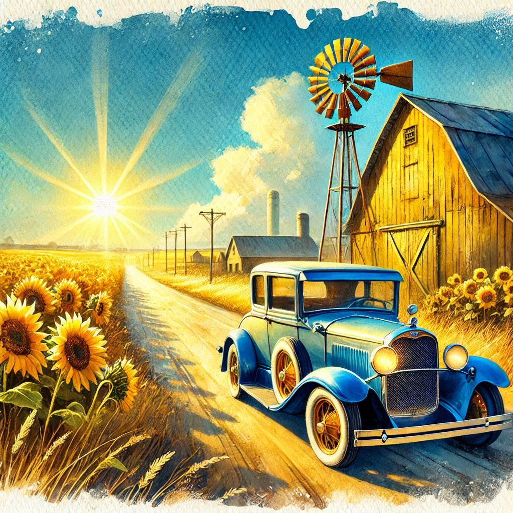 Parked by a  barn  by @Mark