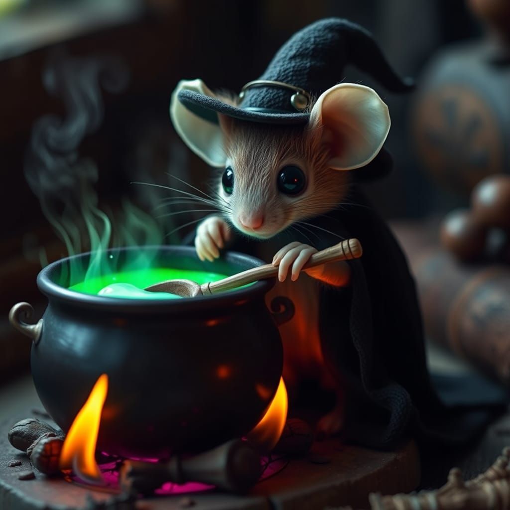 Witch Mouse  by @ELY M