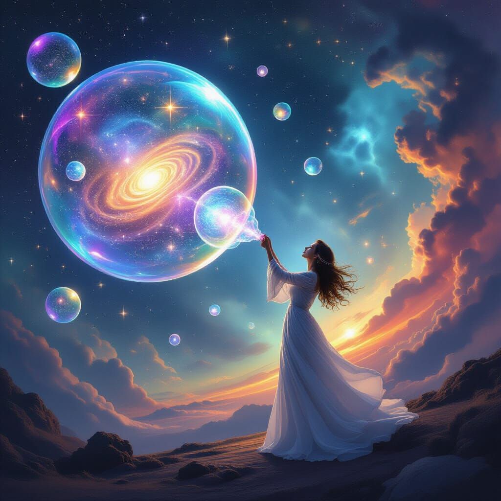 From silence, she shaped the stars