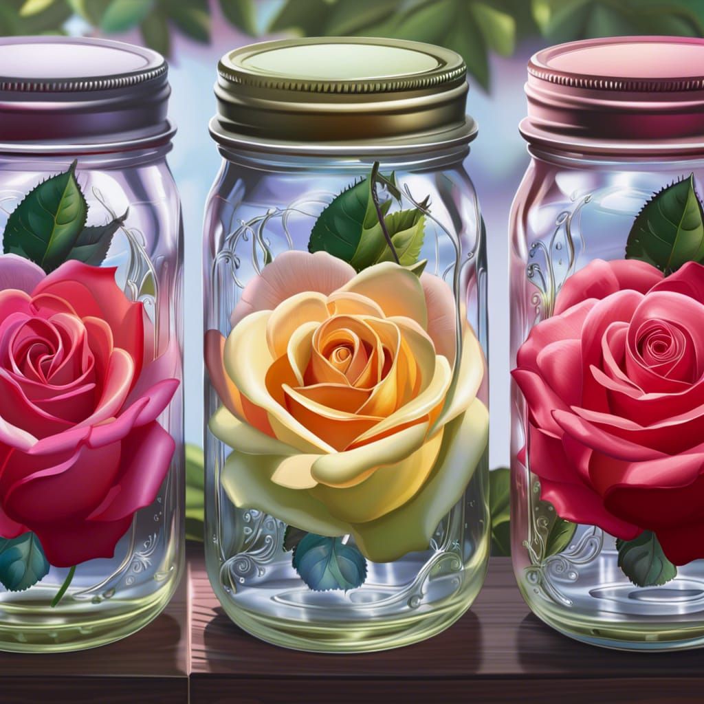 Roses Inside Jars - Winner of "Deleted Descendants" Communit...