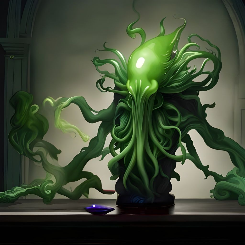 Glass Blown Cthulhu - AI Generated Artwork - NightCafe Creator