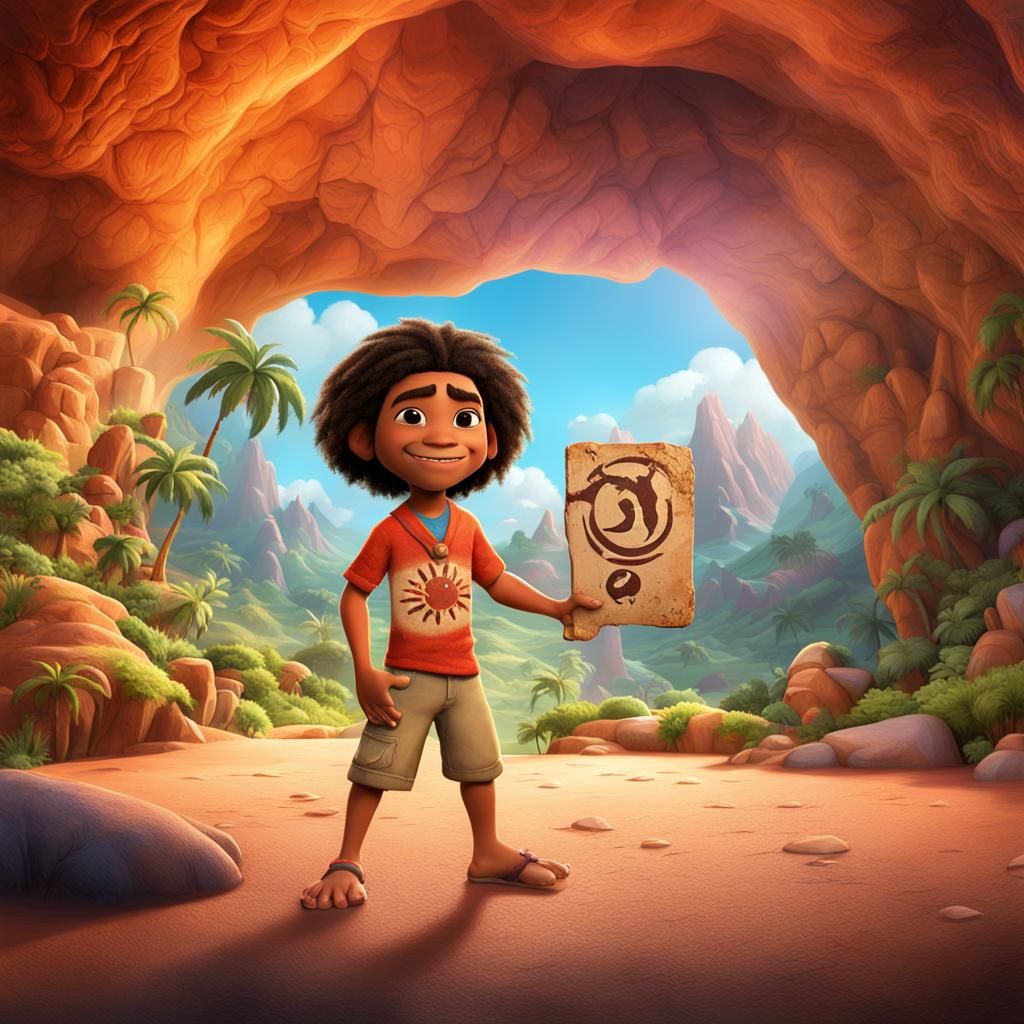 A funny image for kids that shows a character posing for a p...