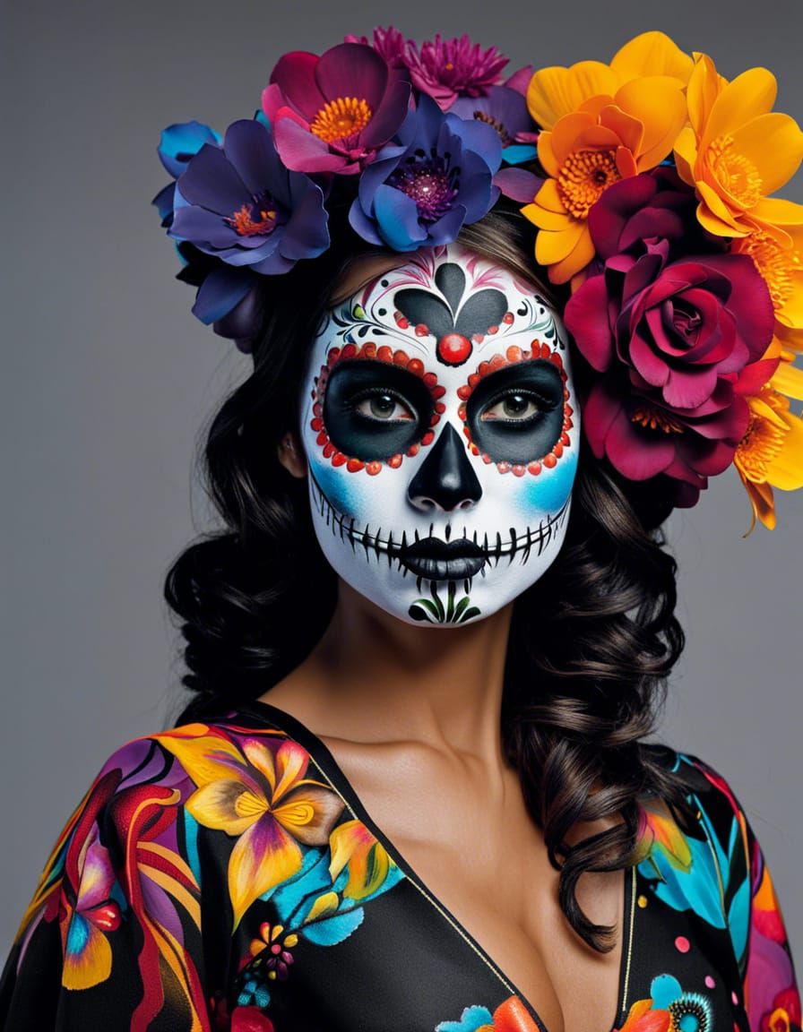 Dia de los Muertos portrait  by @Fokje