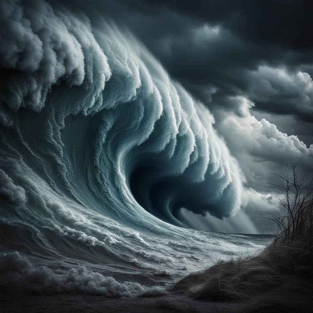 Tsunami  by @Gwin-the-Elf