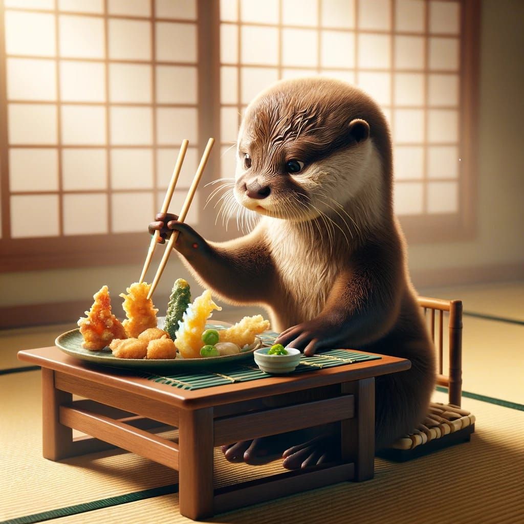 chopsticks... i prefer paws