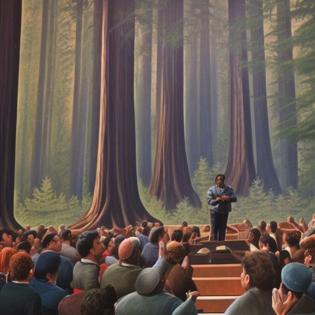 Speech in the redwoods
