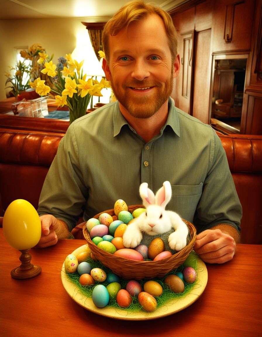 Andrew Taylor  & Easter Bunny