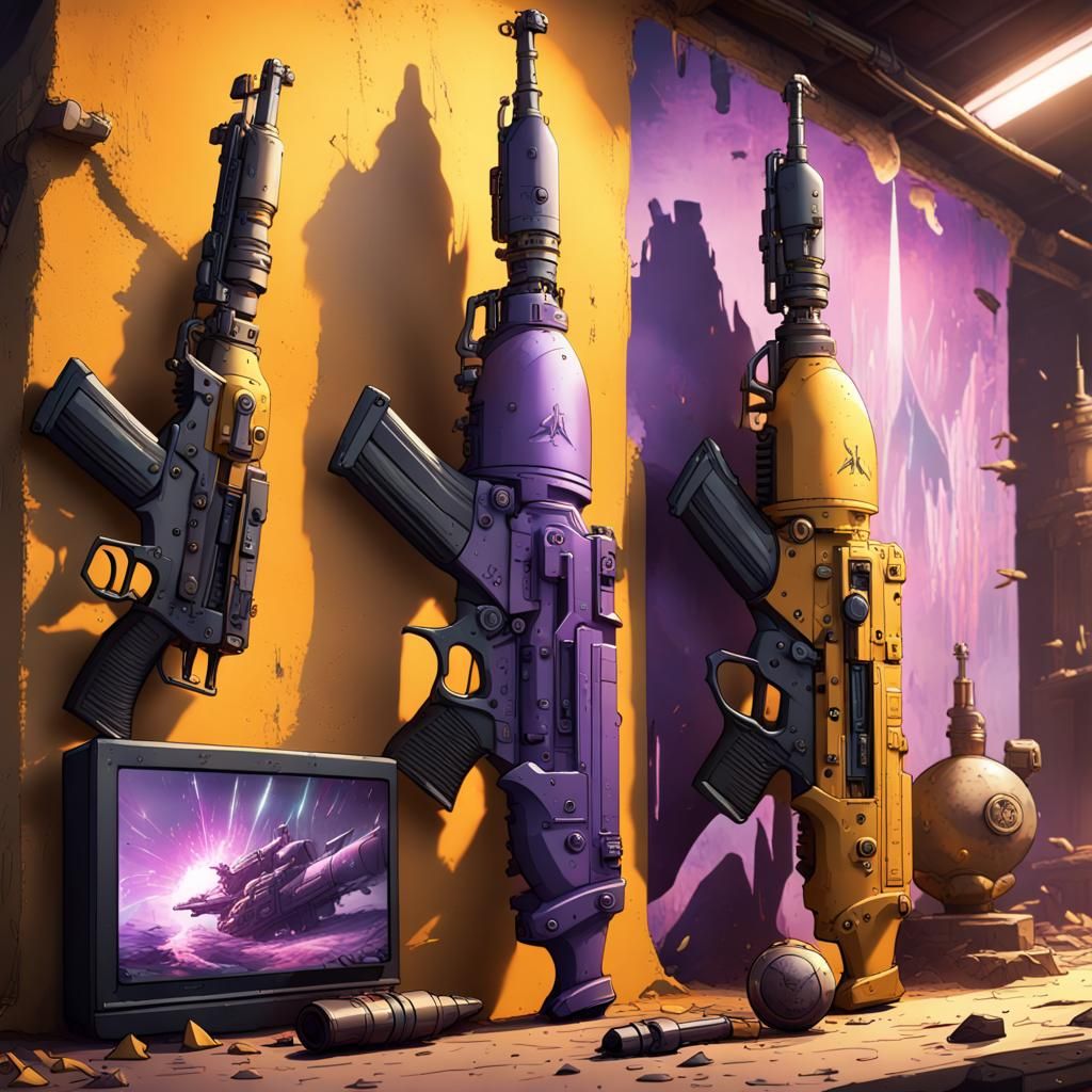 AK 47 and a bomb hypersonic