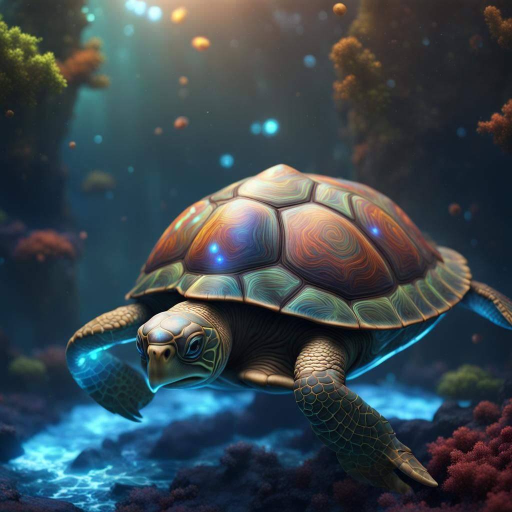 Turtle 🐢 - Ai Generated Artwork - Nightcafe Creator