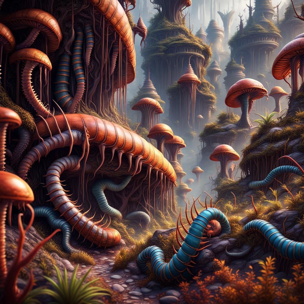 An up-close view of a centipedes world