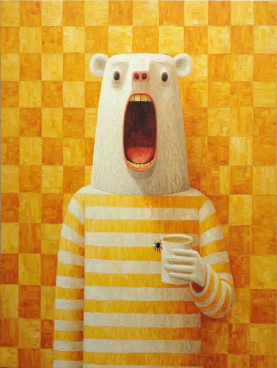 Morning spider and morning coffee...