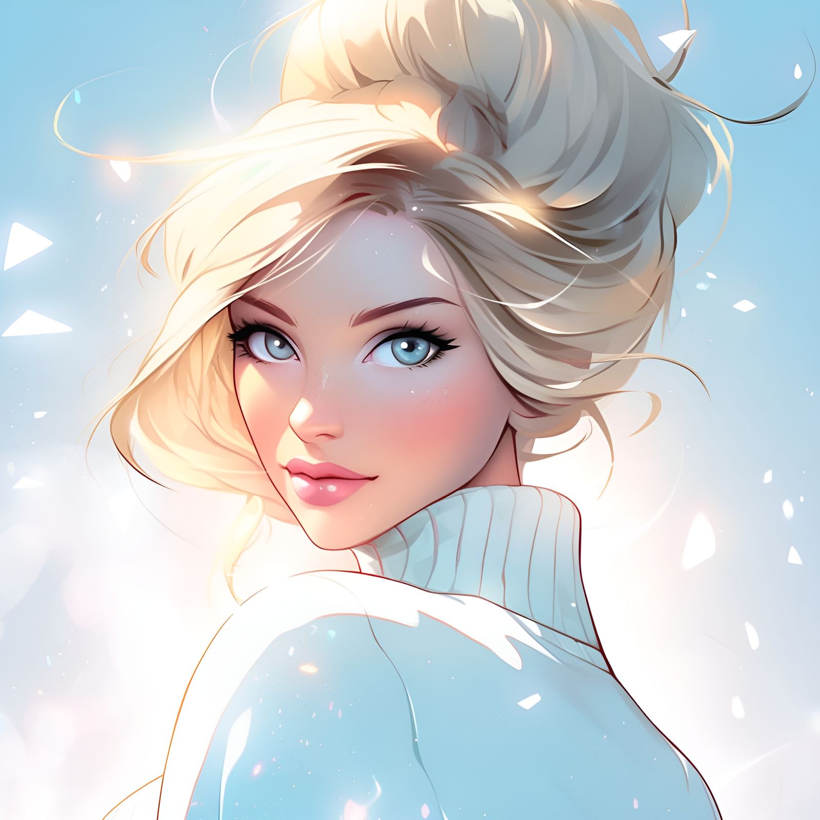 That over the shoulder smolder