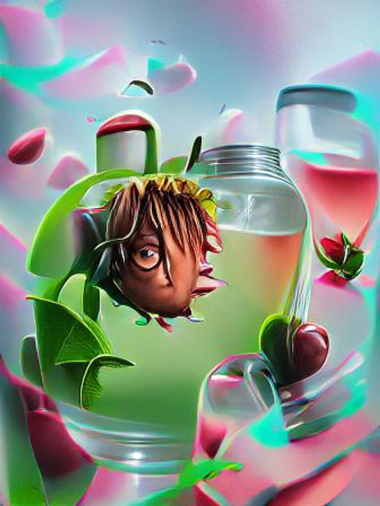 Juice Wrld Roses AI Generated Artwork NightCafe Creator