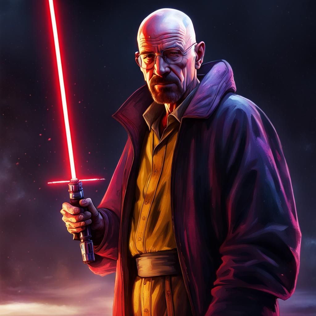 walter white with a red lightsaber - AI Generated Artwork - NightCafe ...