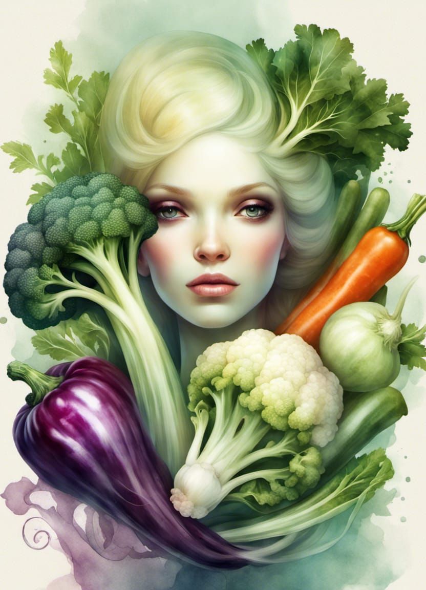 Fresh vegetables from the field AI Generated Artwork NightCafe Creator