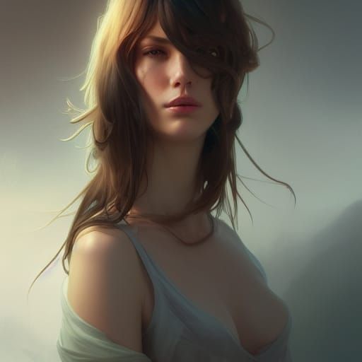 Detailed Portrait of a Crying Person