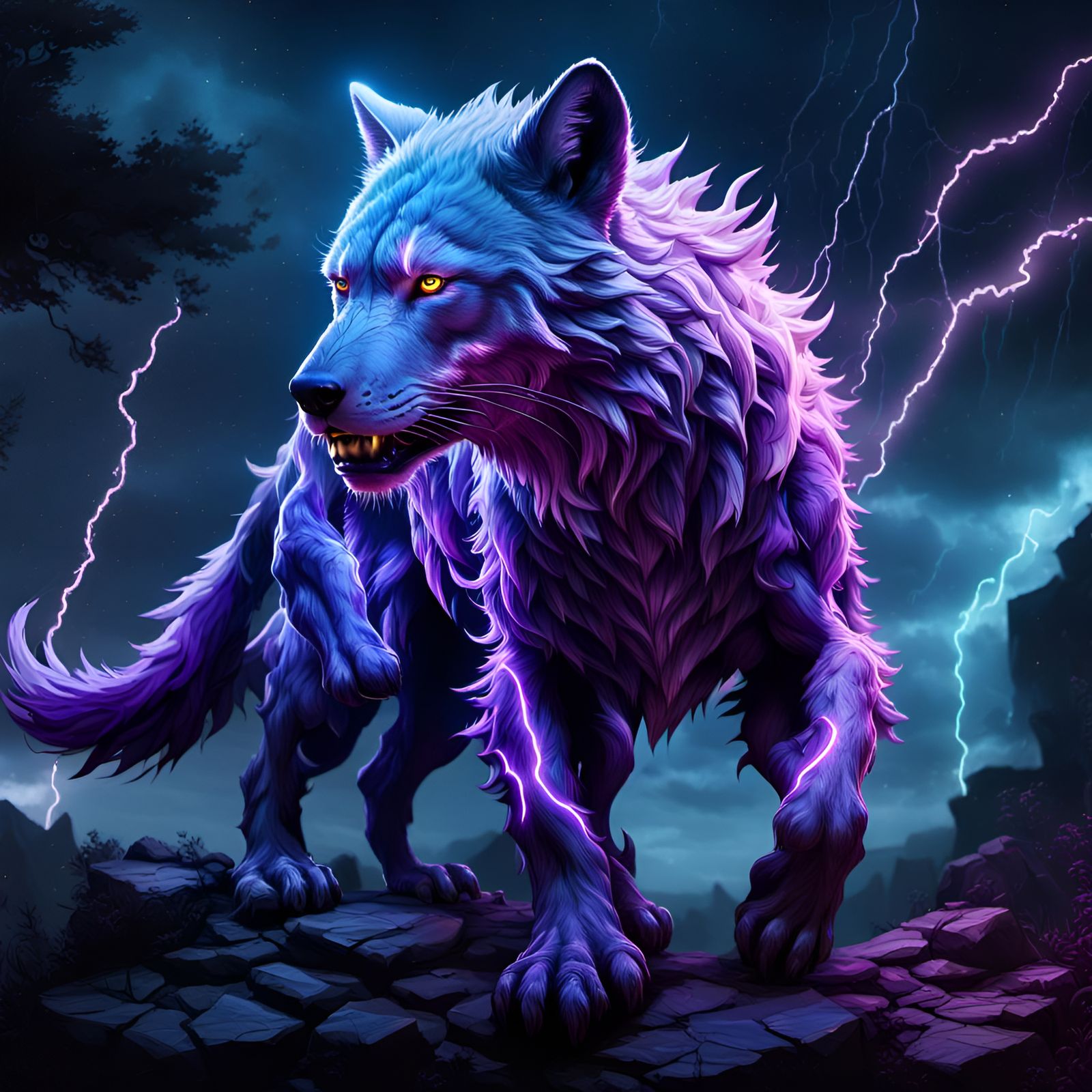 Lone wolf violet