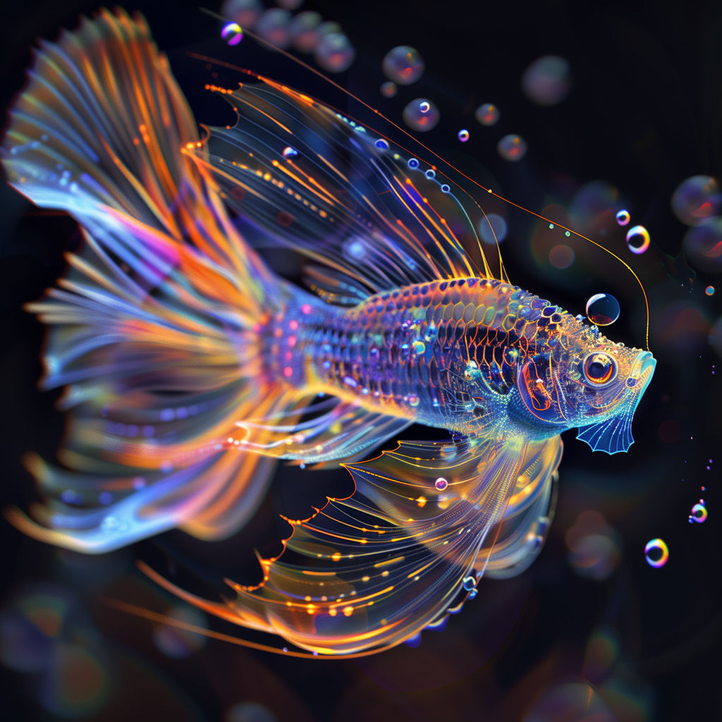 Colorful fantasy fish