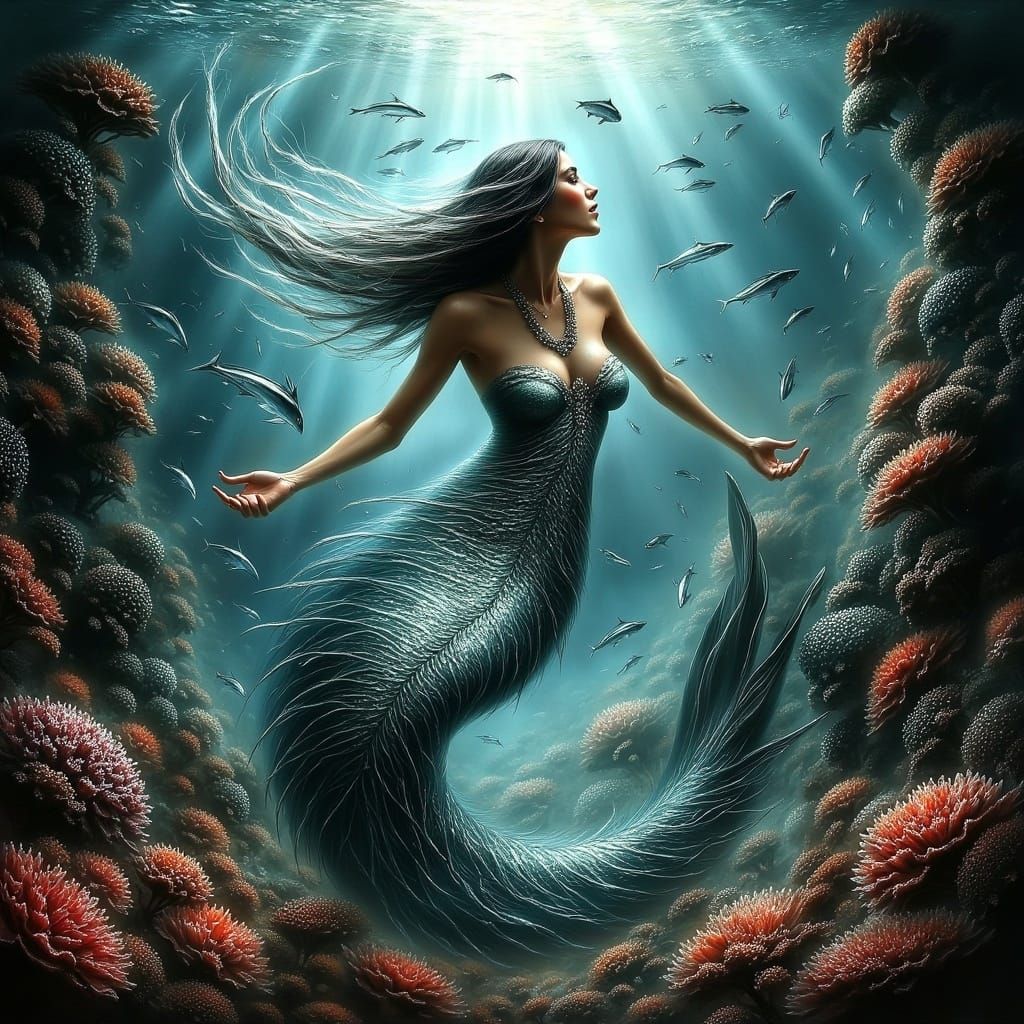 Enchanted Mermaid Underwater
