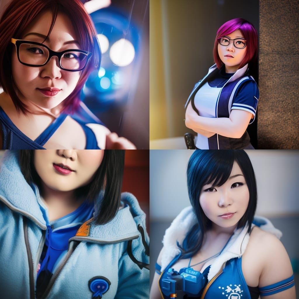 Mei from overwatch, Professional photography, bokeh, natural...