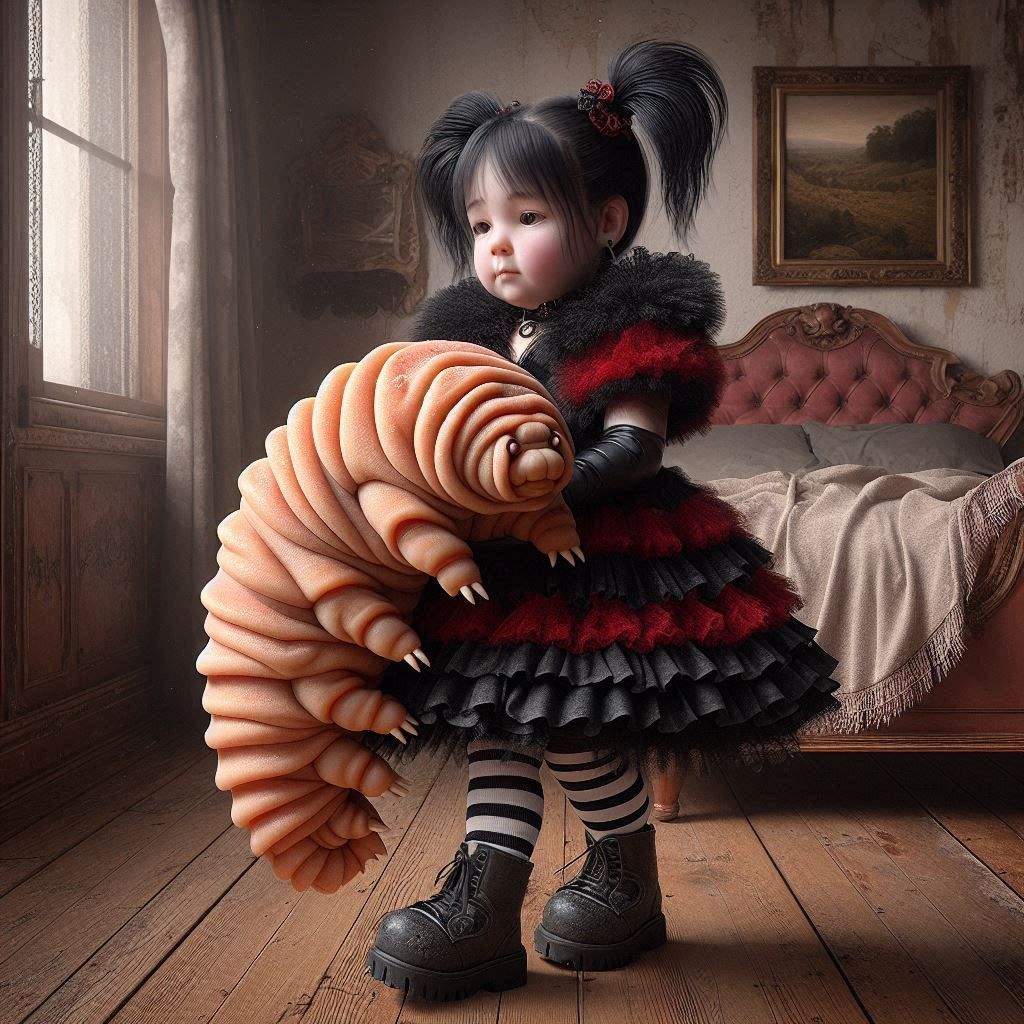 Tardigrade and Goth Girl