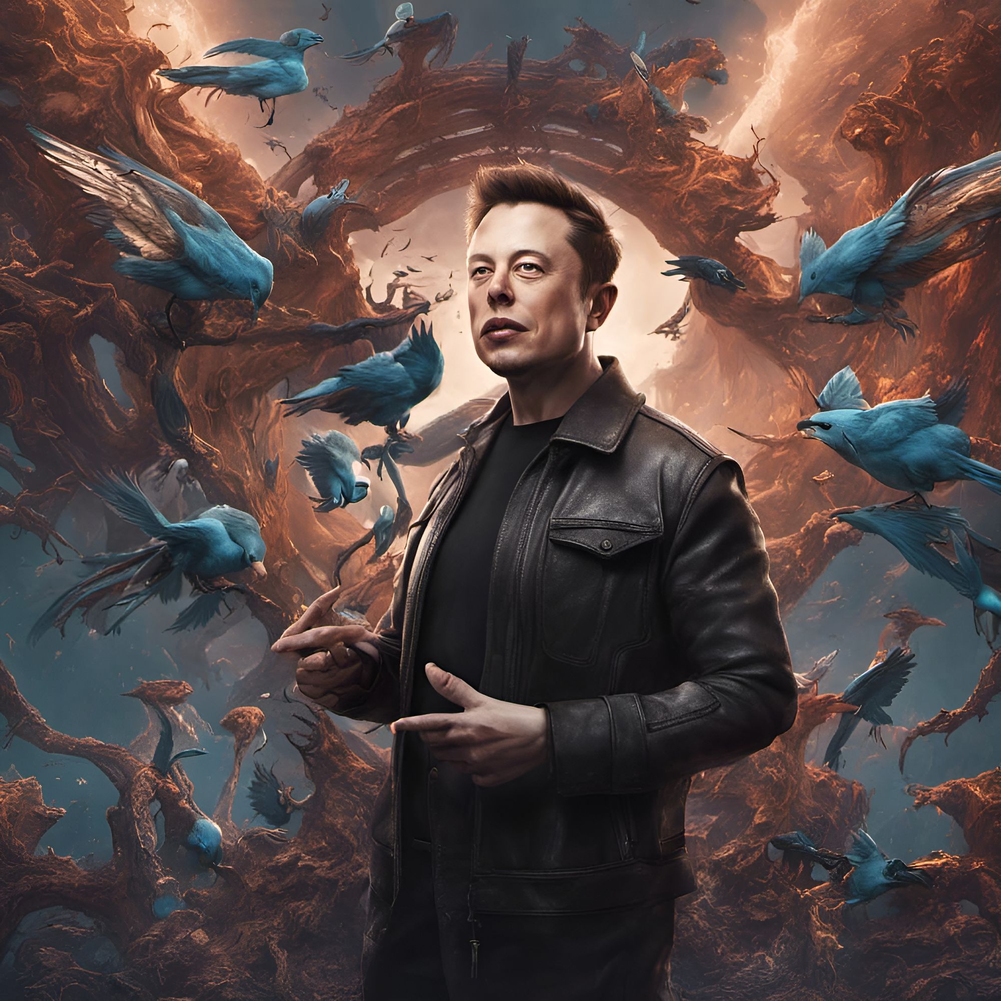 Elon Musk has a recurring nightmare - AI Generated Artwork