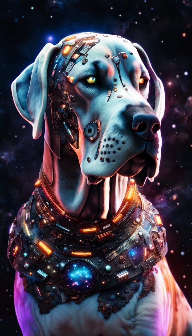  Robotic Cyborg Great Dane