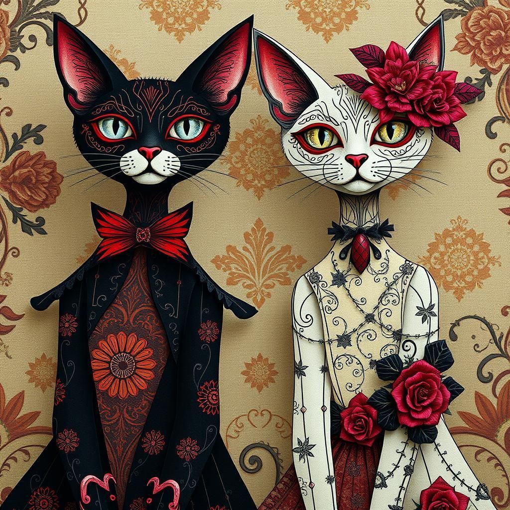 High fashion felines.
