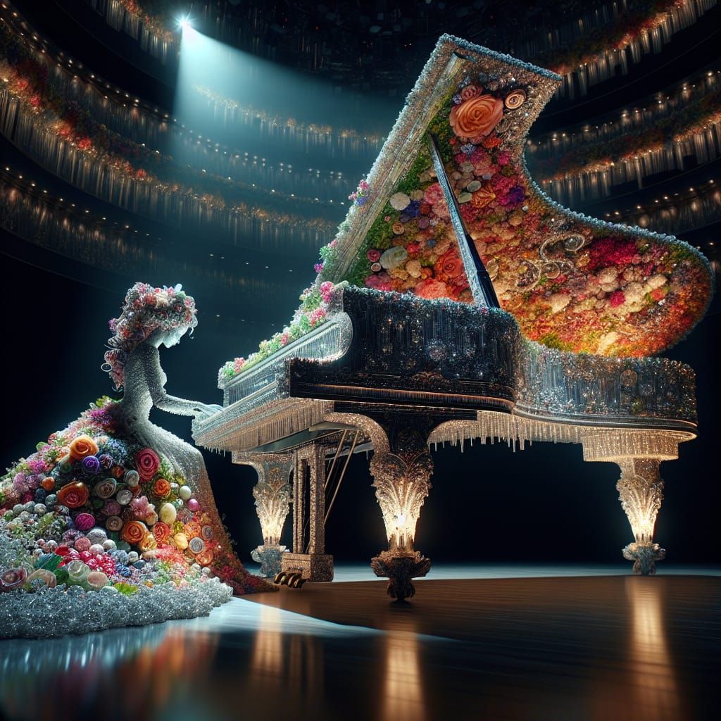 Musical Splendor with roses   by @Goosie Girl 