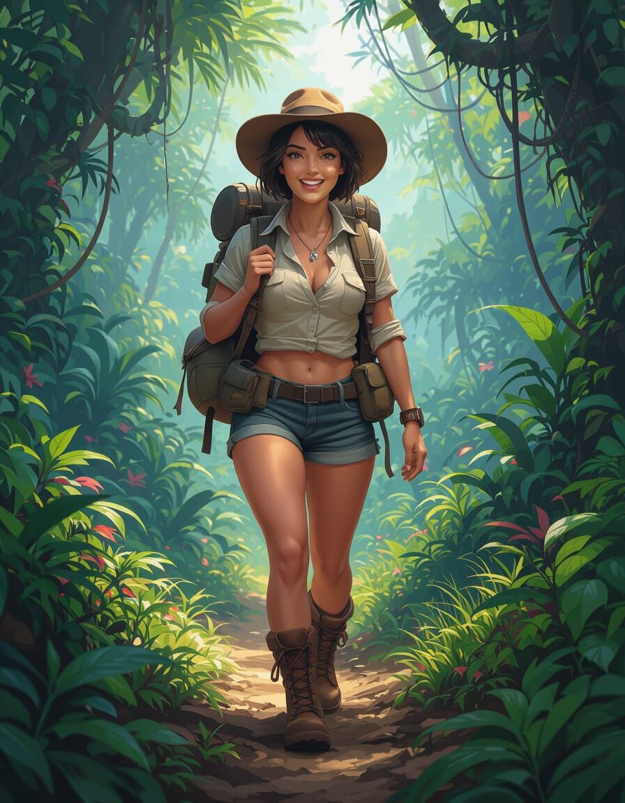 a  curvy, fit, short and perky scientist.