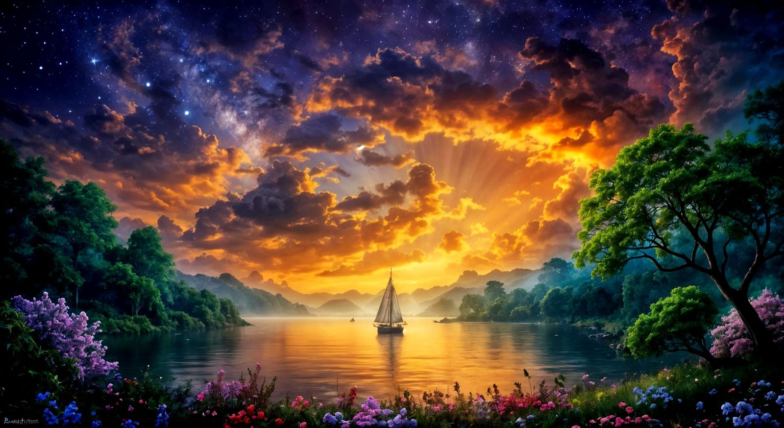 Sail Under The Purple Twilight